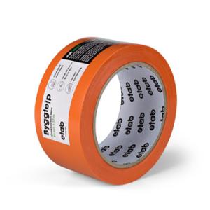 33422 är en orange rivbar mjuk byggtejp som fäster på grova eller lätt smutsiga ytor där den fungerar utmärkt som maskeringstejp då den är lätt att riva av