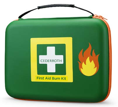 Ett mobilt Första Hjälpen-kit för att ta hand om brännskador med hjälp av Burn Gel-produkterna som ger avkylning och smärtlindring vid första och andra gradens brännskador med brännskadekompresser i tre olika storl|75566