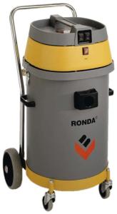 RONDA 550 våtdammsugare väl lämpad för att suga stora mängder vatten eller slam och partiklar >0,5 mm hålls kvar i filterpåsen| RONDA 550 våtdammsugare är utrustad med 2 sugmotorer, som kan kopplas på separat för att minska eventuell skumbildning
