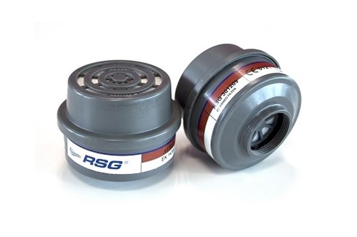 A1P3 kommer i en förpackning om 3 filter , är ett kombinerat gas och P3 filter och passar till RSG halvmask 200