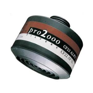 CF22 från Scott/3M är ett kombinationsfilter med mycket hög filtreringsgrad, lågt andningsmotstånd och låg vikt på grund av  optimal kolvolym och optimalt tryck med skyddsklassen A2-P3 RD