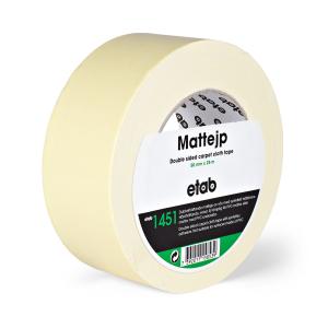 1451 är en rivbar dubbelhäftande tejp med stark vidhäftningsförmåga som är opassande till underlag i PVC