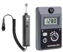 Gann Hydromette UNI 1-enheten är en elektronisk multifunktionsmätare för mätning  av fukt och temperatur i tex avjämningsmassa, murbruk, puts, betong, tegel eller isolering där man då använder den kapacitiva mätmetoden eller oförstörande mätning