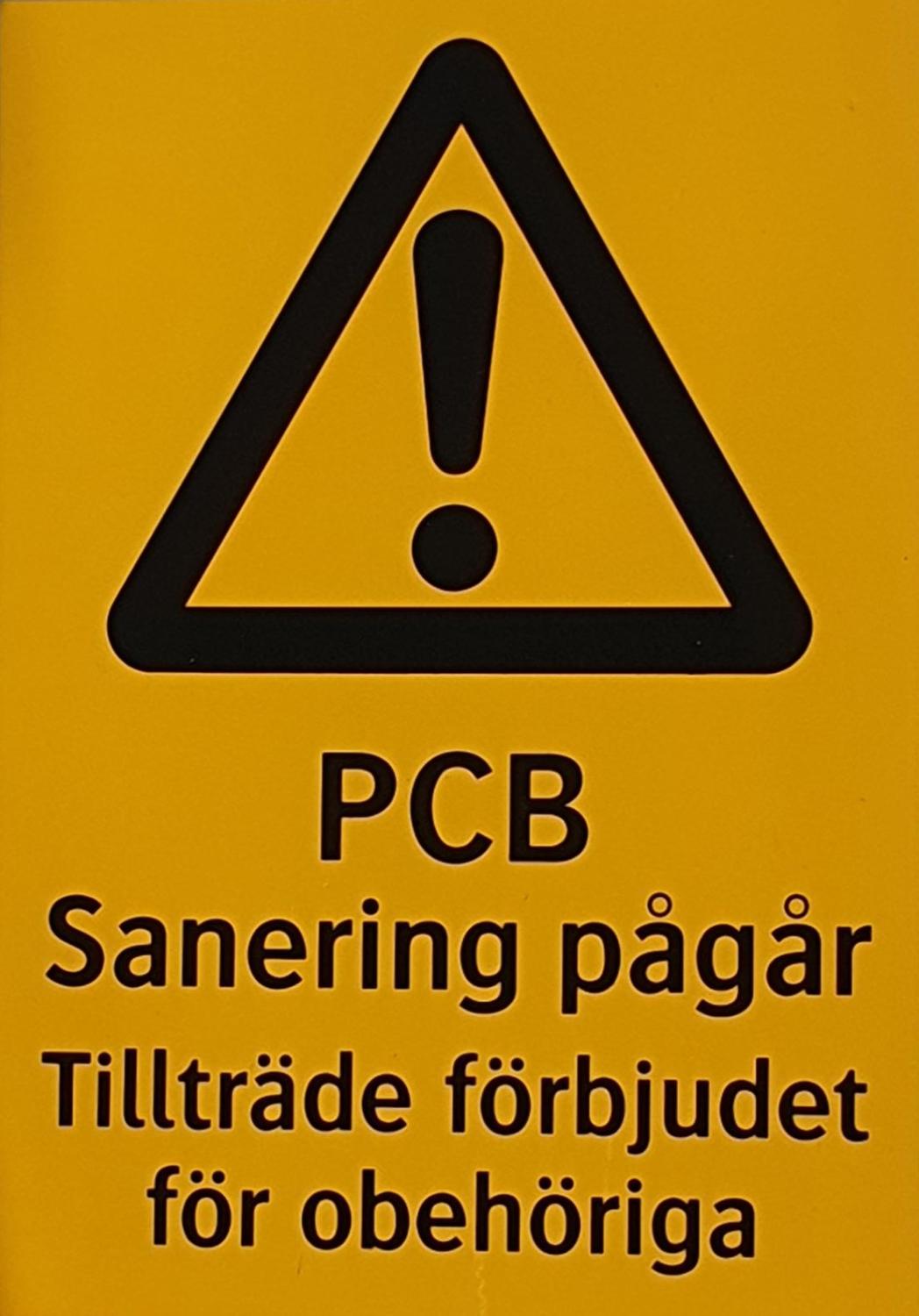 Plåtskylt PCB Tillträde förbjudet