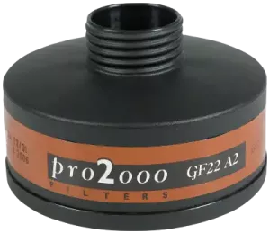 DT-4001E|Ett gasfilter med låg vikt och standardgänga  till hel och halvmasker från 3M Scott Autoflow- och Proflowfläktar