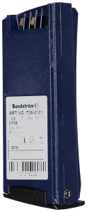Ett blått Heavy Duty batteri från Sundström| T06-0101|3,5 AH|laddtid 2 tim