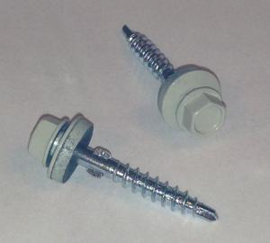 Farmarskruv med vingar, ljusgrå, 100-pack