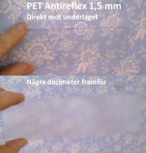 PET antireflex 125 x 205 cm. 1,5 mm