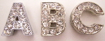 SILVER MED KRISTALLER A-Z