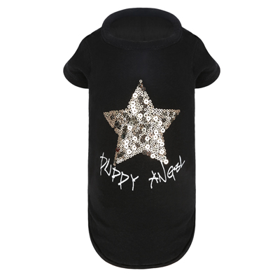 PUPPY ANGEL STAR T-Shirt Svart