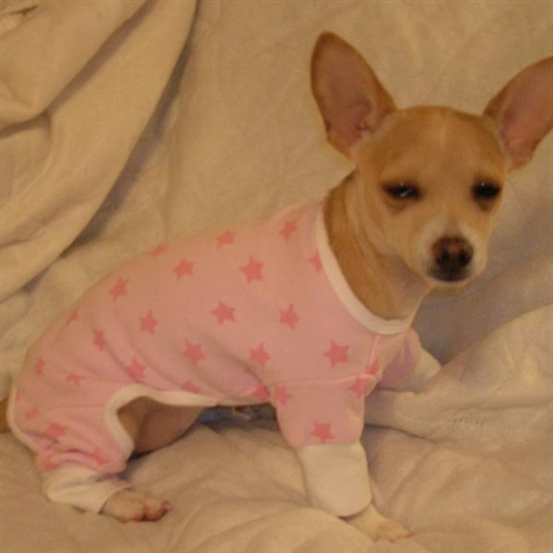 Söt rosa pyjamas med hjärtan