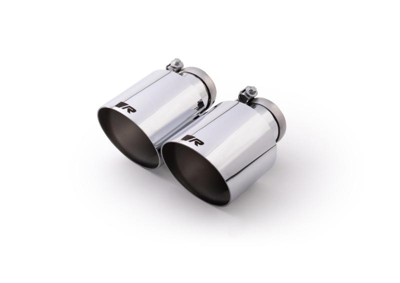 tail pipe set L/R consisting of 4 tail pipes Dia: 115 mm angled, with adjustable spherical clamp connection