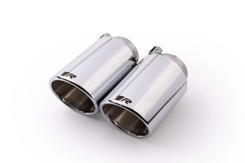 tail pipe set L/R each 1 tail pipe Dia: 102 mm angled, chromed, with adjustable spherical clamp connection