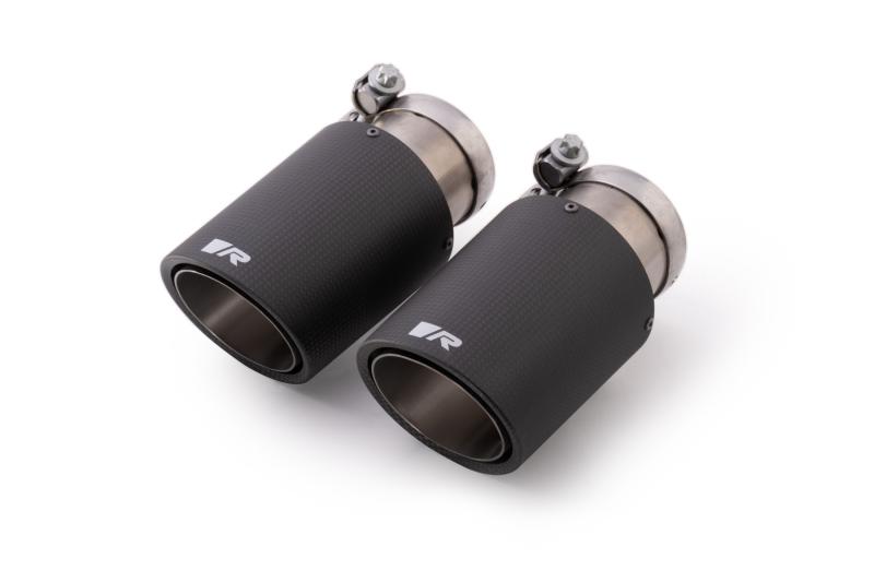 tail pipe set 2 Carbon tail pipes Dia: 84 mm angled, Titanium internals, with adjustable spherical clamp connection