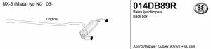 Avgassystem Mazda MX-5 NC        2*90