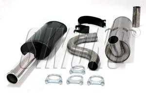 Avgassystem Volvo 740/760/940 Turbo GL/GLE/GLT Sedan/Kombi år 1985-1998 (1 x 80mm)