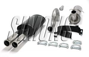 Avgassystem Volvo 740/760/940 Turbo GL/GLE/GLT Sedan/Kombi år 1985-1998 (2 x 70 mm)