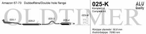 Avgassystem Amazon B18/B20       1*70