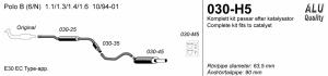 Avgassystem Polo 6N              1*90