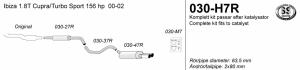 Avgassystem Ibiza Turbo          2*80