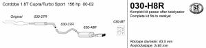Avgassystem Cordoba Turbo        2*80