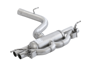 RACING GPF-Back-System L/R: RACING sport exhaust centered (resonator) incl. connection tube, NO (EEC-) APPROVAL