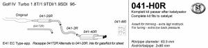 Avgassystem A3/Golf/Beetle turbo 2*80