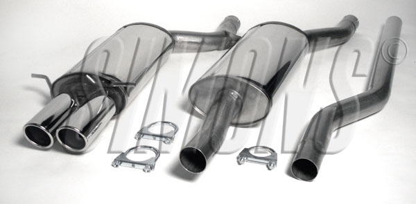 Avgassystem Audi A4 Quat 4-cyl   2*80