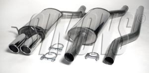 Avgassystem Audi A4 Quat 4-cyl   2*80