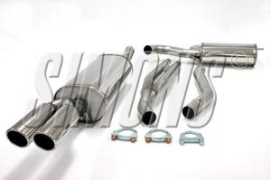 Avgassystem Audi A6 6-cyl 02-    2*80