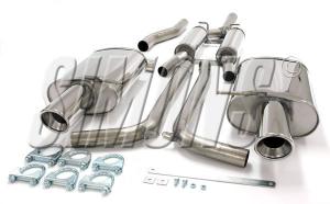 Avgassystem Audi A4 TQ 01-05    2*100