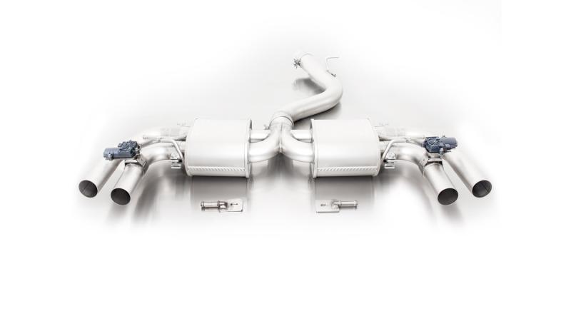 Cat-back system, from secondary (underbody) catalytic converter