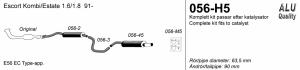 Avgassystem Escort Kombi         1*90