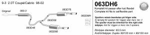 Avgassystem 9-3 Turbo        2*90/120