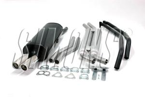 Avgassystem BMW E30 6-cyl 2*70