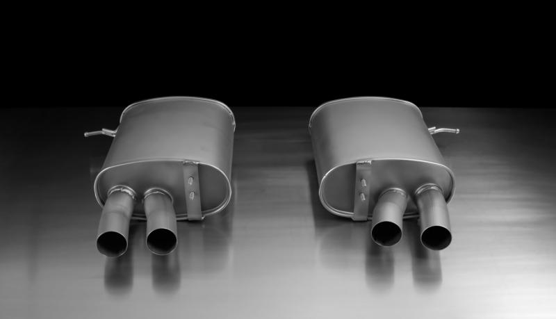 RACING sport exhaust left and RACING sport exhaust right (without tips)