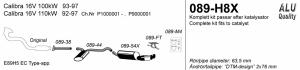 Avgassystem Calibra 93-           dtm