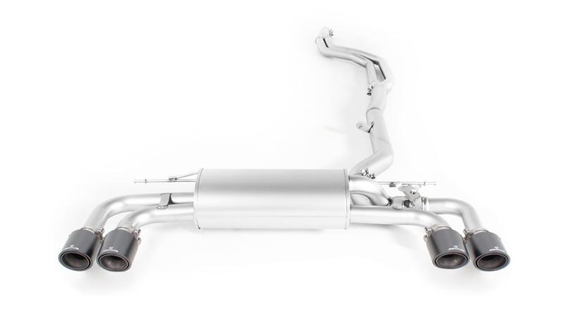 Axle-back-system, left/right system with 2 integrated valves for BMW 550i(x) G30 Sedan, incl. EC homologation (selectable tail pipes)