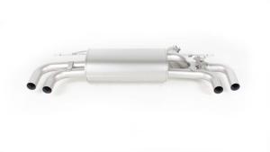 Axle-back-system, left/right system with 2 integrated valves for BMW 550i(x) G30 Sedan, incl. EC homologation (selectable tail pipes)