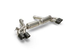 Axle-back Sport Exhaust BMW M5 F90 L/R, stainless steel, with integrated valves (selectable tail pipes), (EC-) APPROVAL