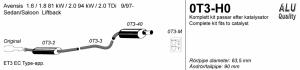 Avgassystem Avensis              1*90
