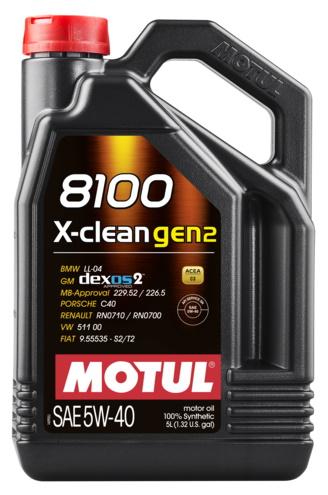 MOTUL - Motorolja 8100 X-Clean Gen2 5W40