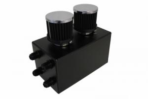 Oljecatchtank med 2x luftfilter 2 Liter