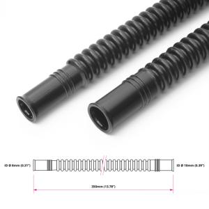 Veckad black nylon in-tank fuel hose Ø8/10mm 500mm