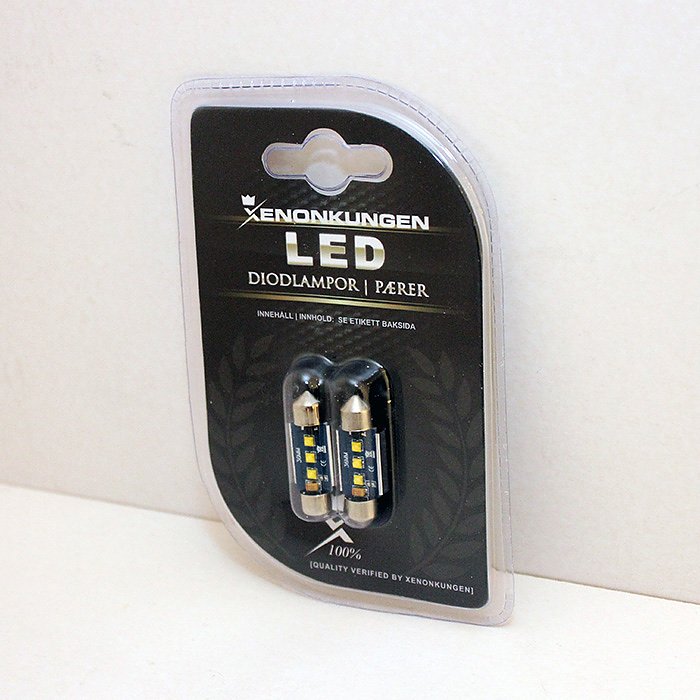 Spollampa 39mm Super Canbus Cree