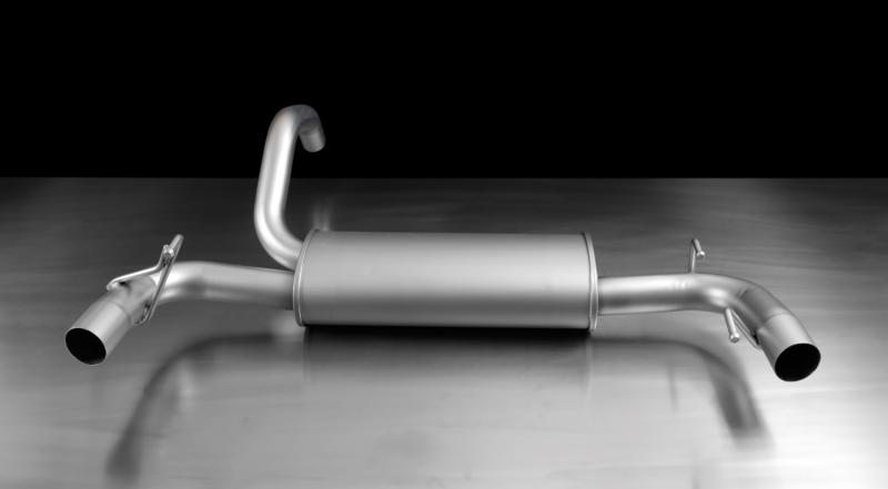 Sport Exhaust Fiat / Abarth 500 Type 312, centered for left/right system (selectable tail pipes)