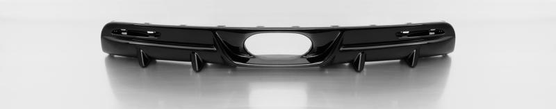 Rear diffusor centered, satin black