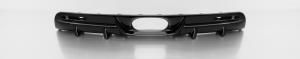 Rear diffusor centered, satin black