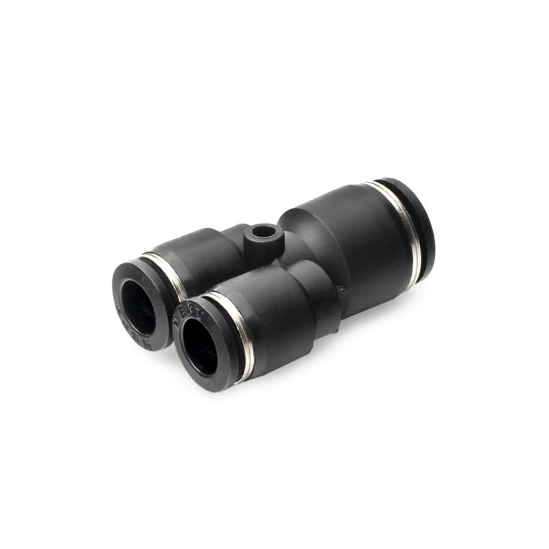 Pneufit Quick Connect Y Fitting 8 mm (1x) to 6 mm (2x)