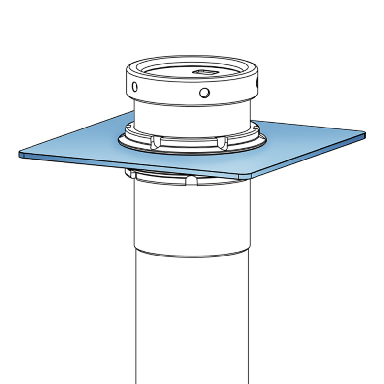 Monteringsplatta i stål för Air Jack 60C & D2 Air Jacks